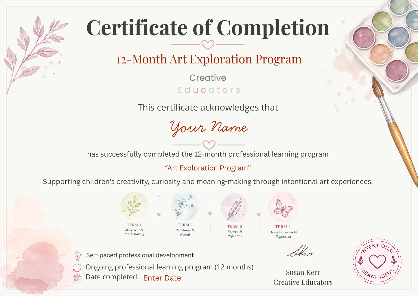 12-Month Art Exploration Program | Creative Educators